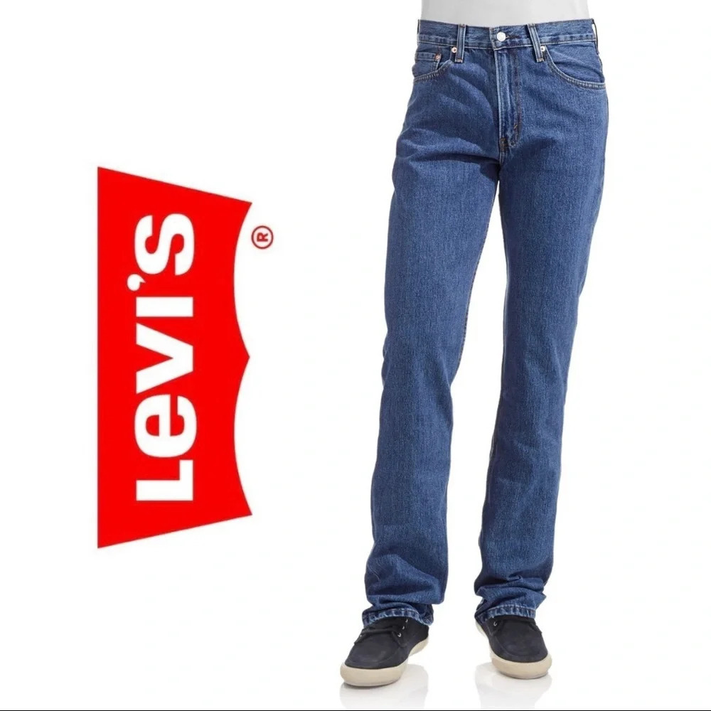 Men’s Levi’s 516 Jeans Straight Fit Stonewashed Jeans 33